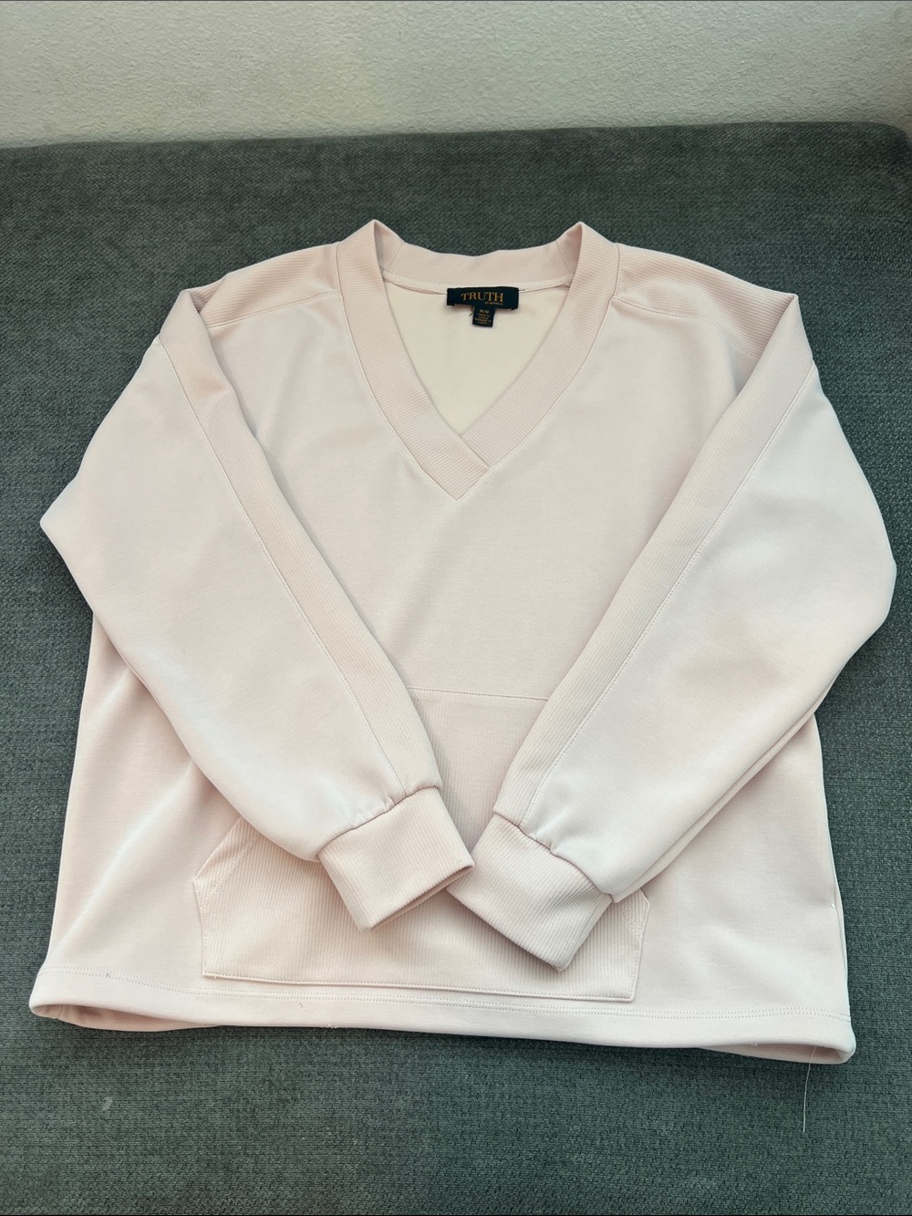 TRUTH Women’s Pale Pink V-Neck Sweatshirt